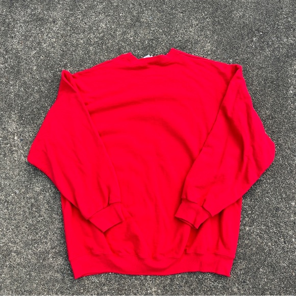 Vintage 1990s a red Christmas Holiday Betty Boop Crewneck Sweatshirt Size XL - Picture 4 of 4